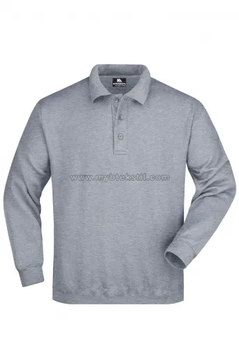 Uzun Kollu Polo Yaka Sweatshirt