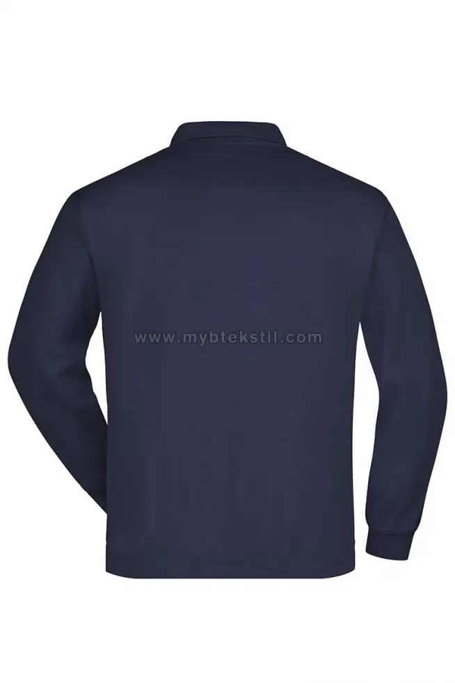 Lacivert Sweatshirt Yakalı Polo