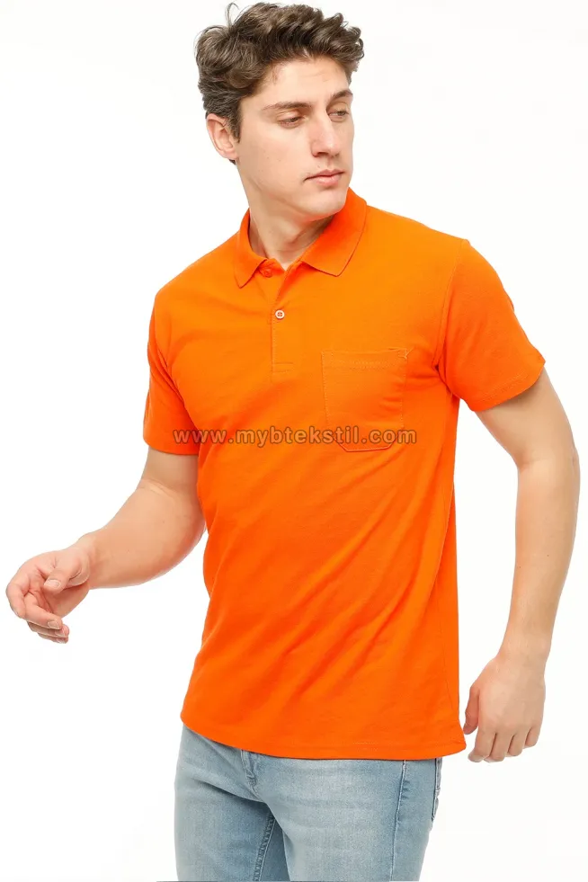 Turuncu T-shirt Polo Yaka