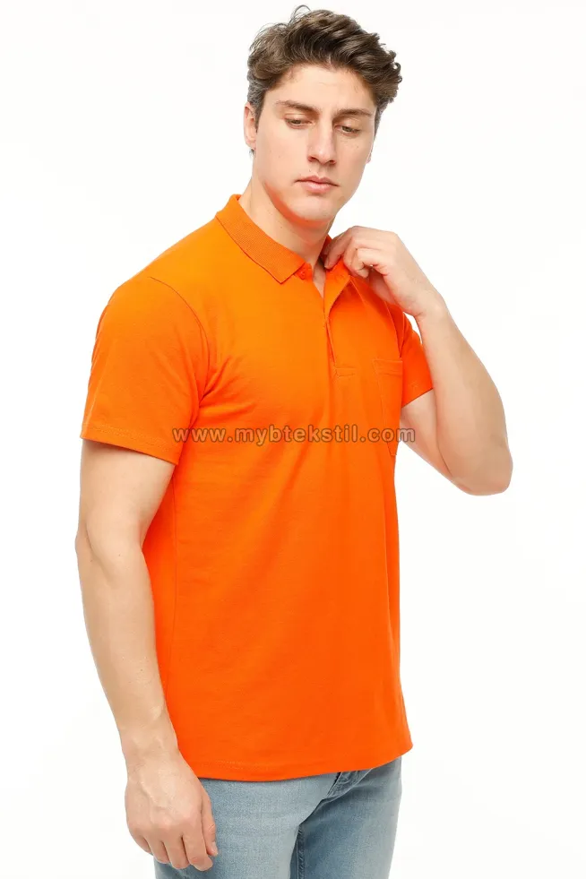 Turuncu T-shirt Polo Yaka