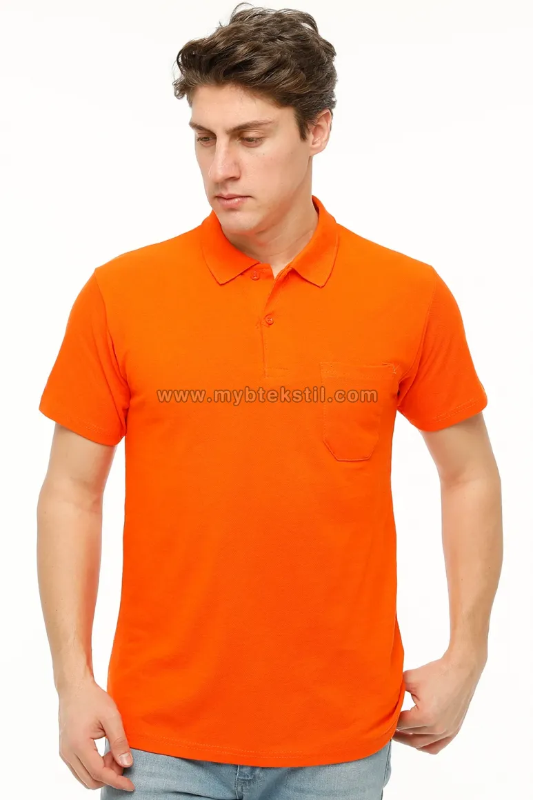 Turuncu T-shirt Polo Yaka