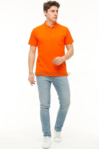 Turuncu T-shirt Polo Yaka