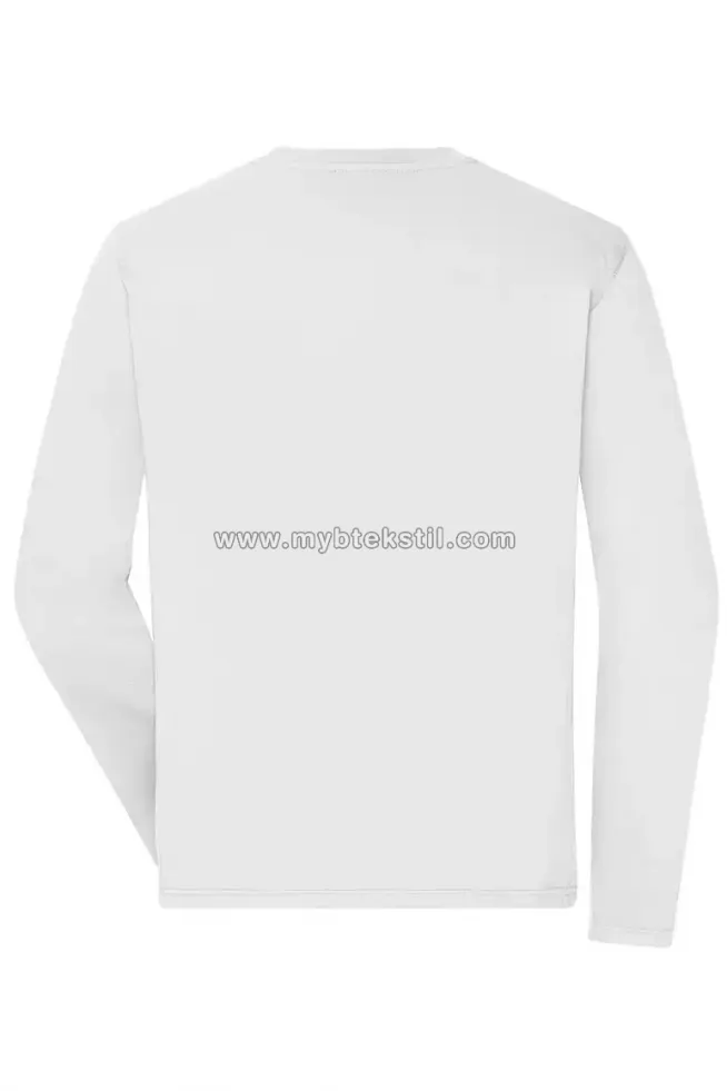 Beyaz Sweatshirt Sıfır Yaka