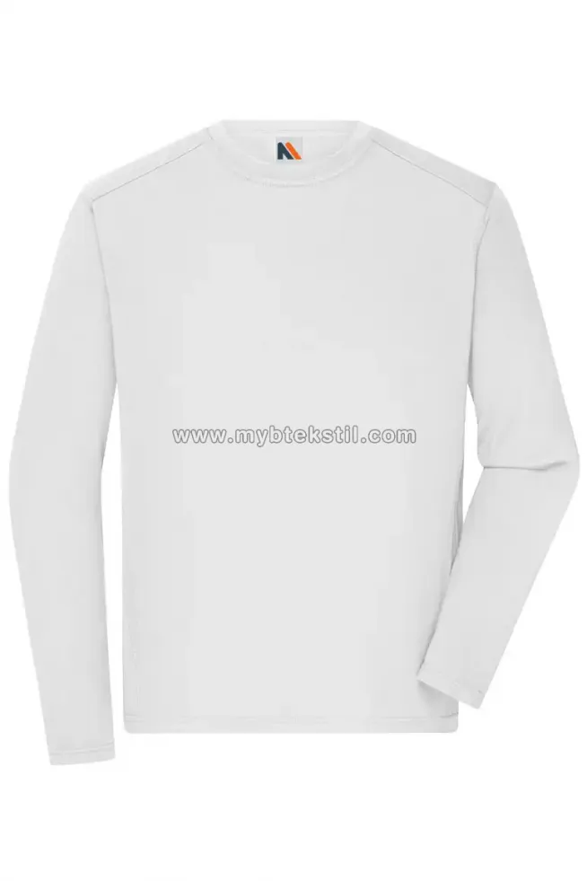 Beyaz Sweatshirt Sıfır Yaka