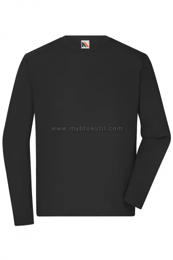 Bisiklet Yaka Siyah Sweatshirt