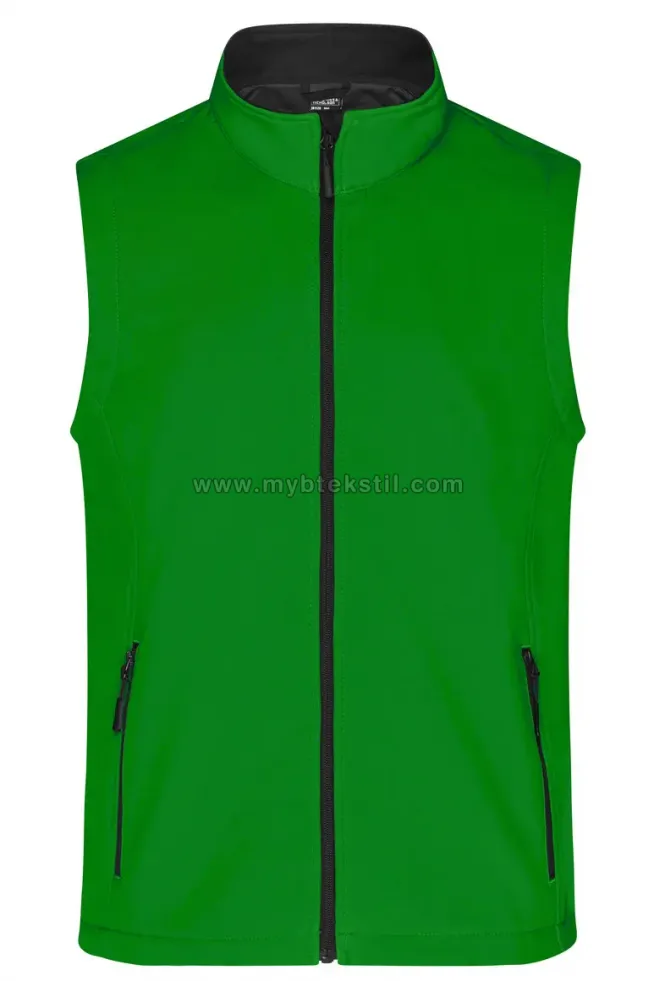 Yeşil İki Cepli Softshell Yelek